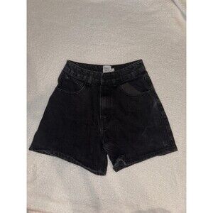 Princess Polly Black Denim Shorts - Size 2